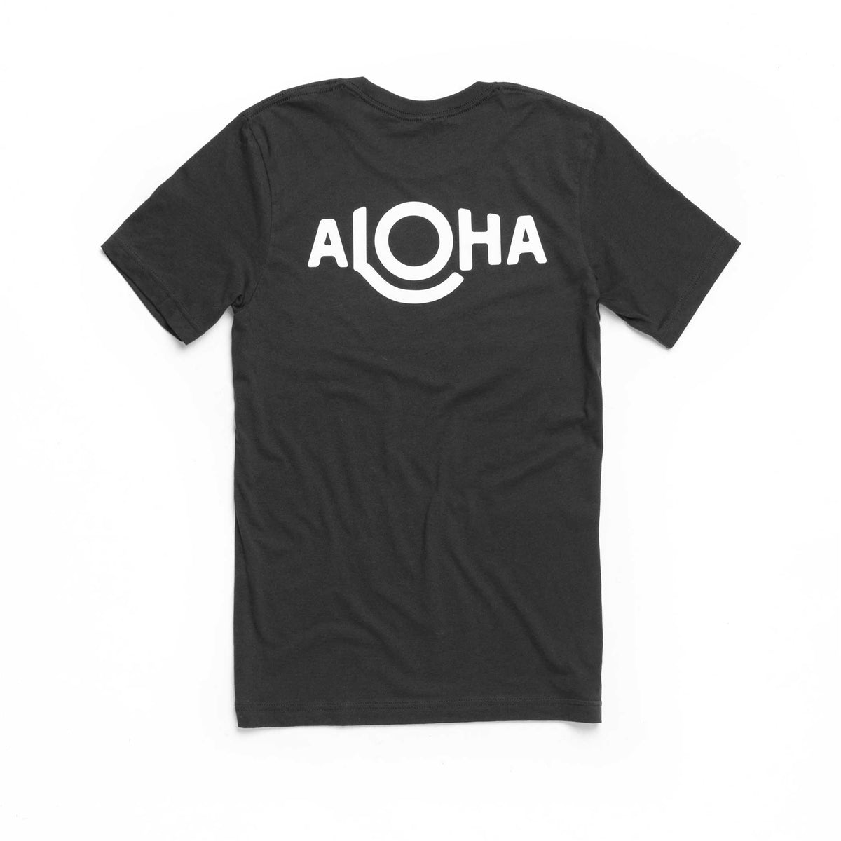 ALOHA Logo Tee in Vintage Black