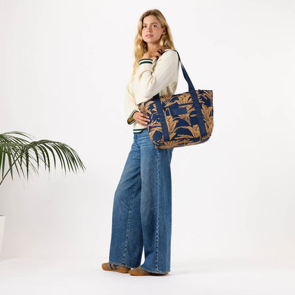 Ti Leaf Keep It Light Zipper Tote in Tan on Neptune