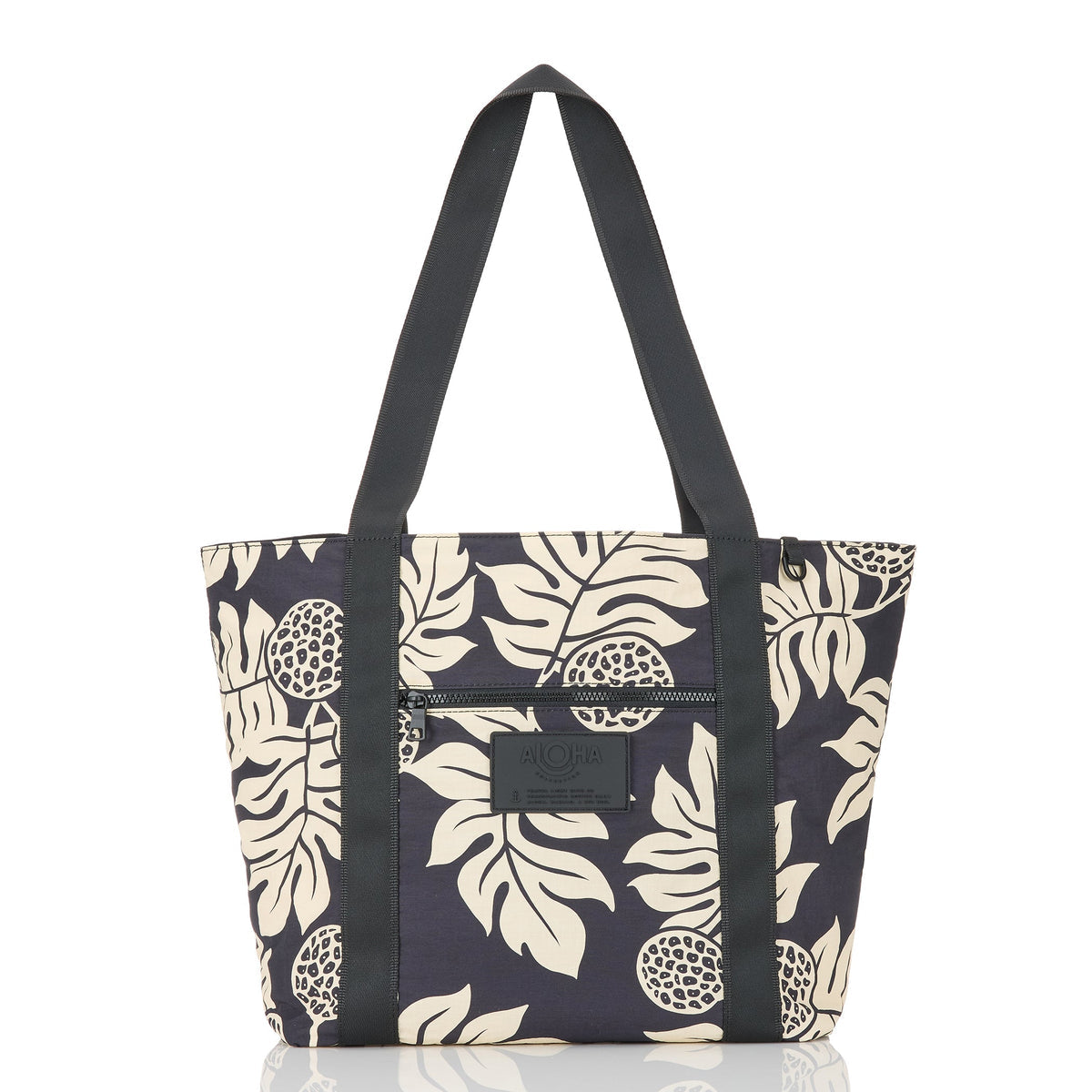 Holomua Keep It Light Zipper Tote in Sand on Black