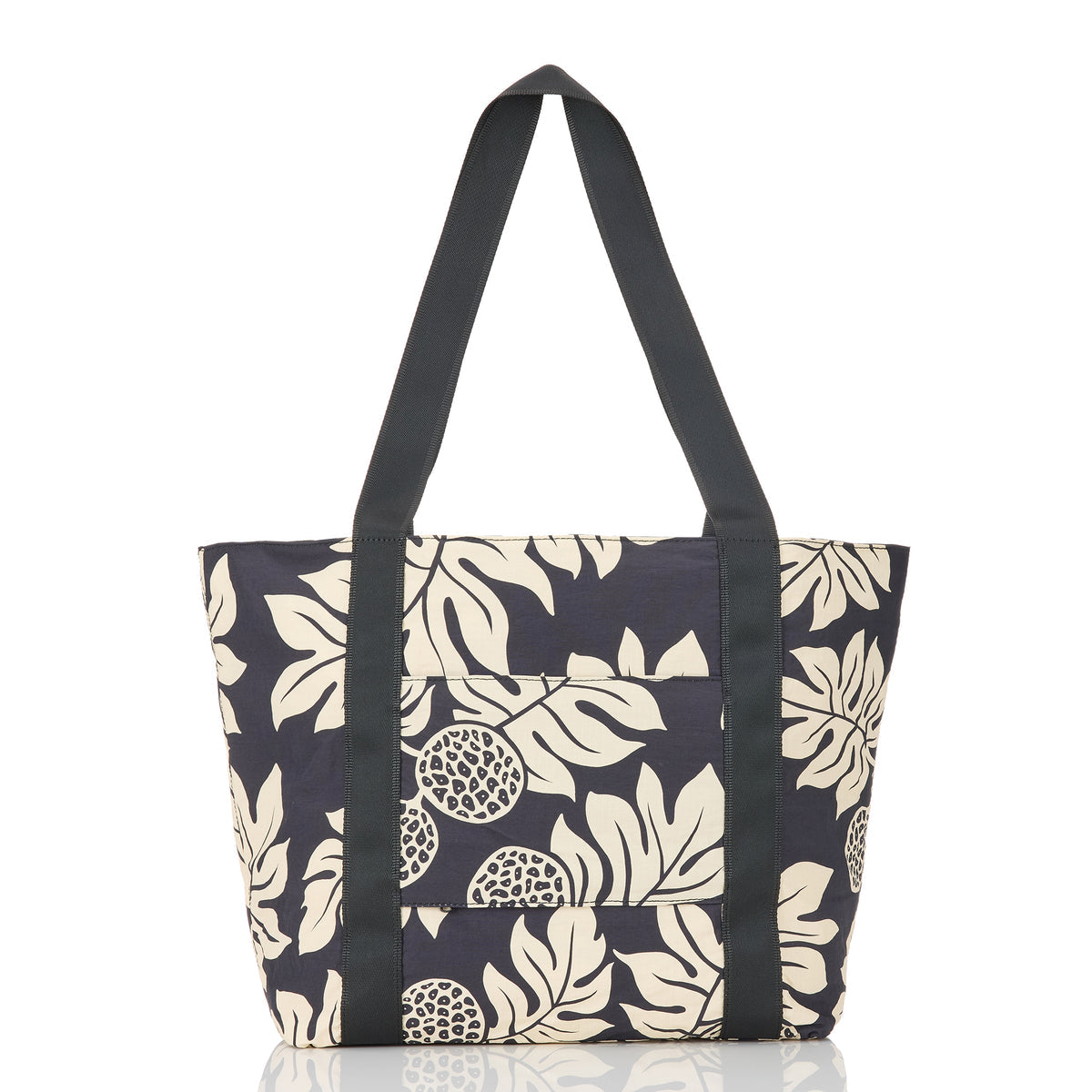 Holomua Keep It Light Zipper Tote in Sand on Black