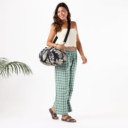 Holomua Keep It Light Sporty Duffle in Sand on Black