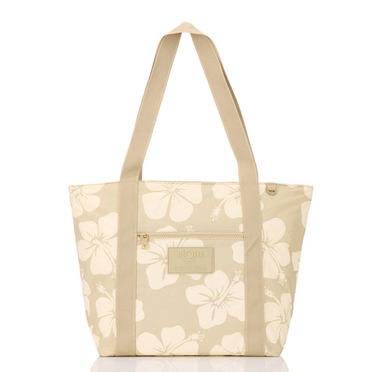 Hana Hou Keep It Light Zipper Tote in Creme on Dune