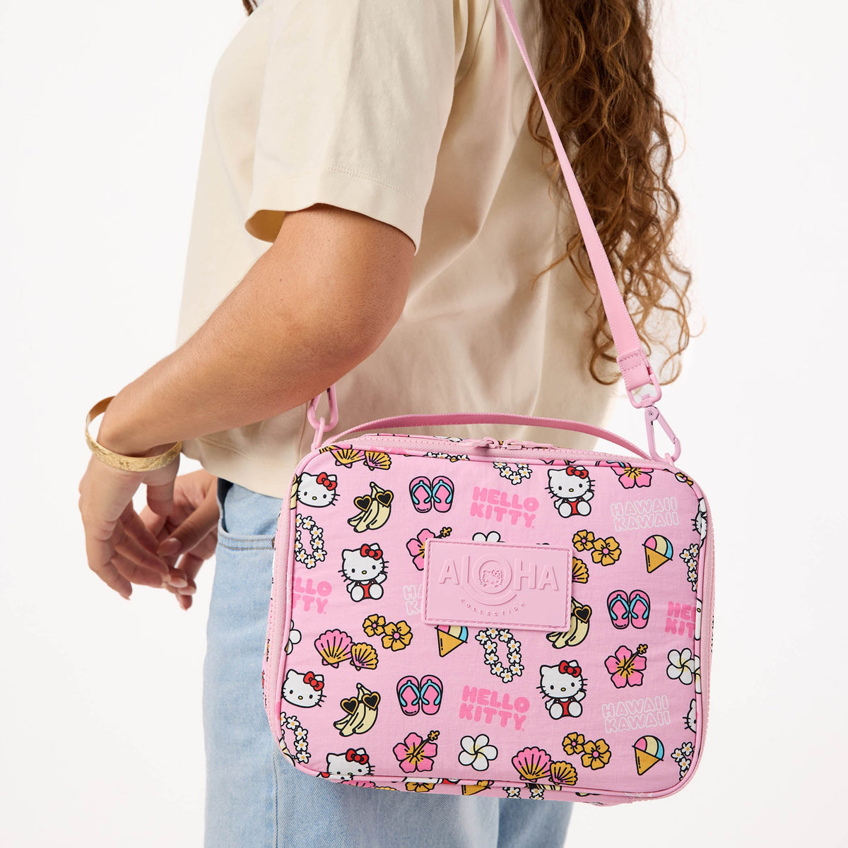 Hawaii Kawaii Icons Keep it Light Lunch Box in Black