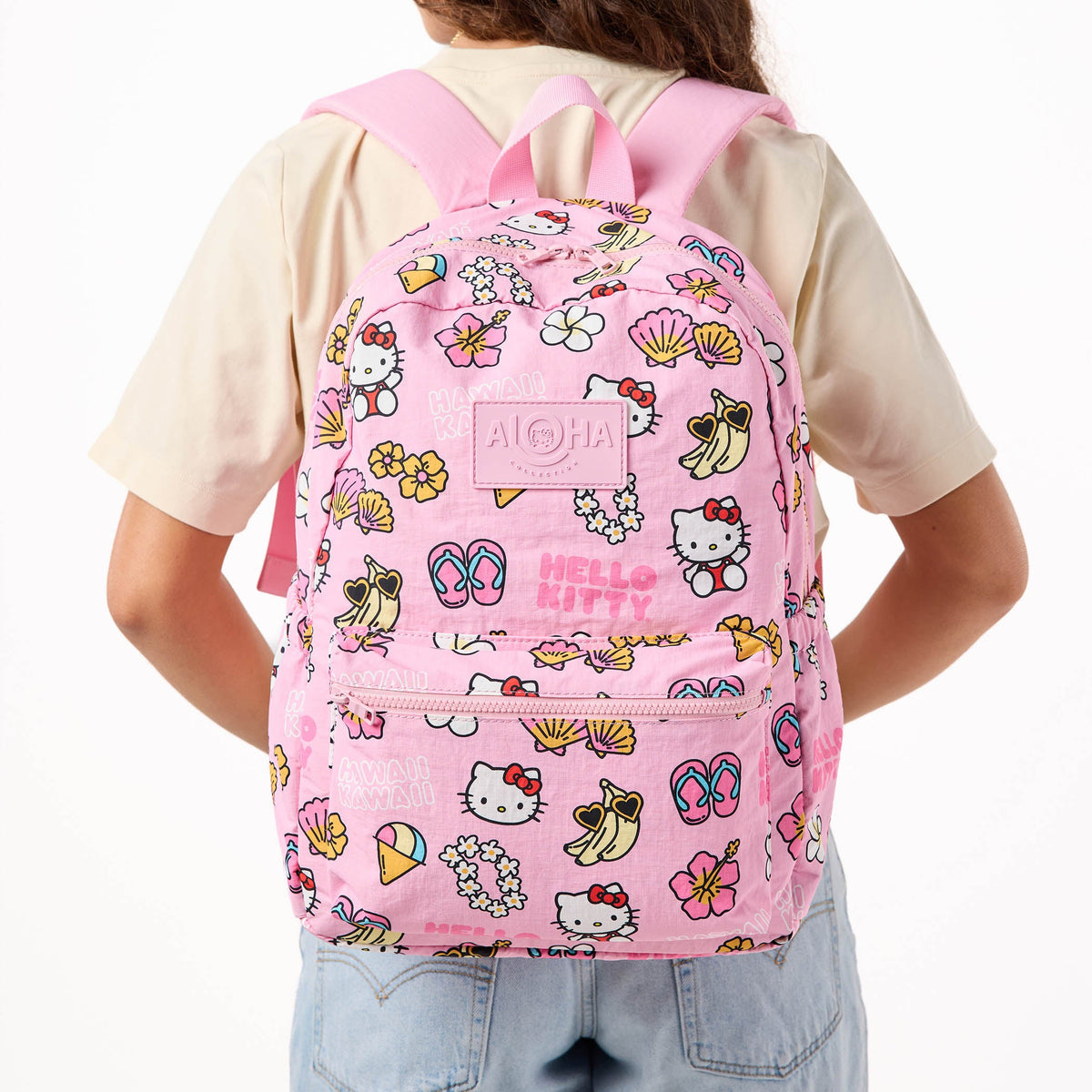 Hawaii Kawaii Icons Keep it Light Backpack in Black