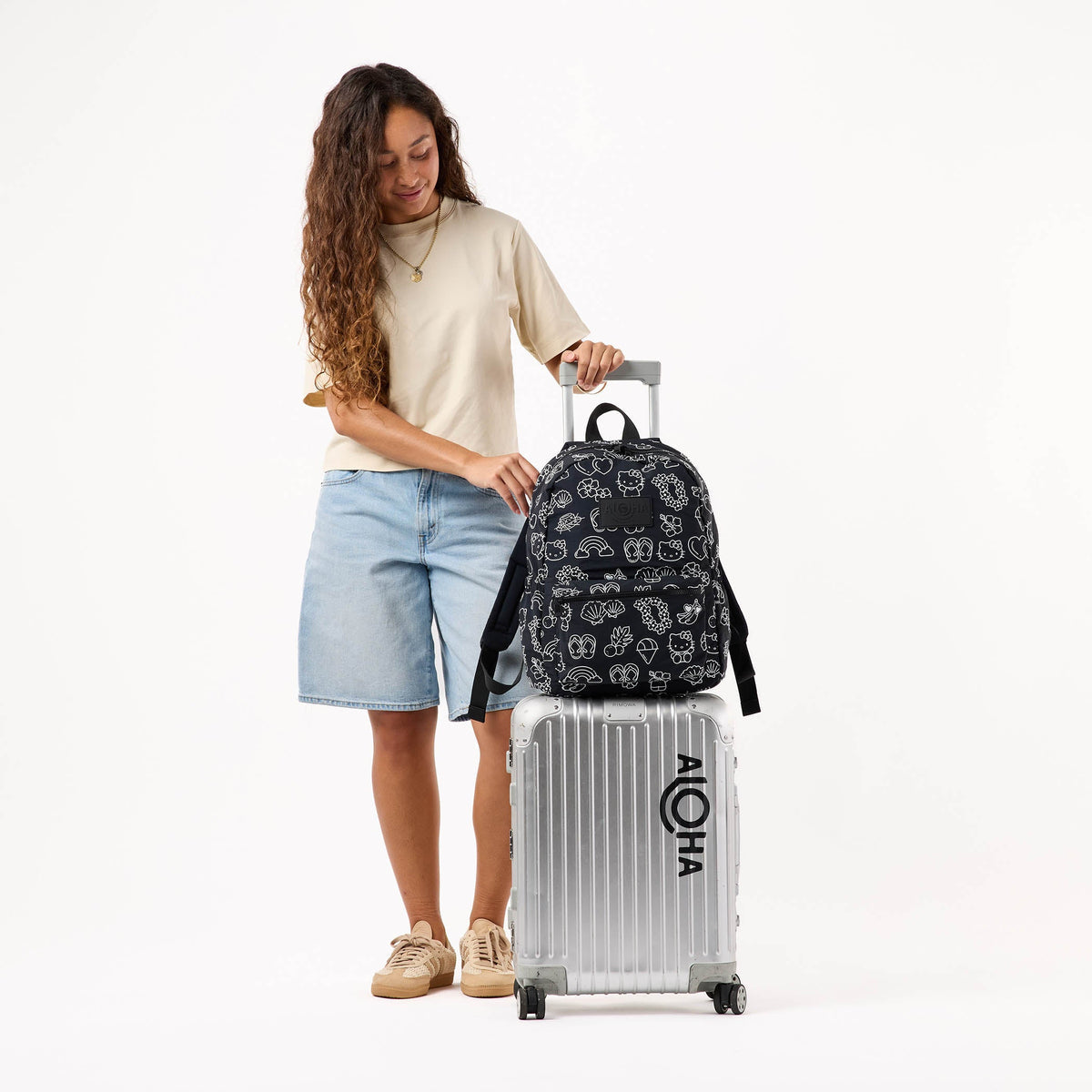 ALOHA Icons Keep it Light Backpack in White
