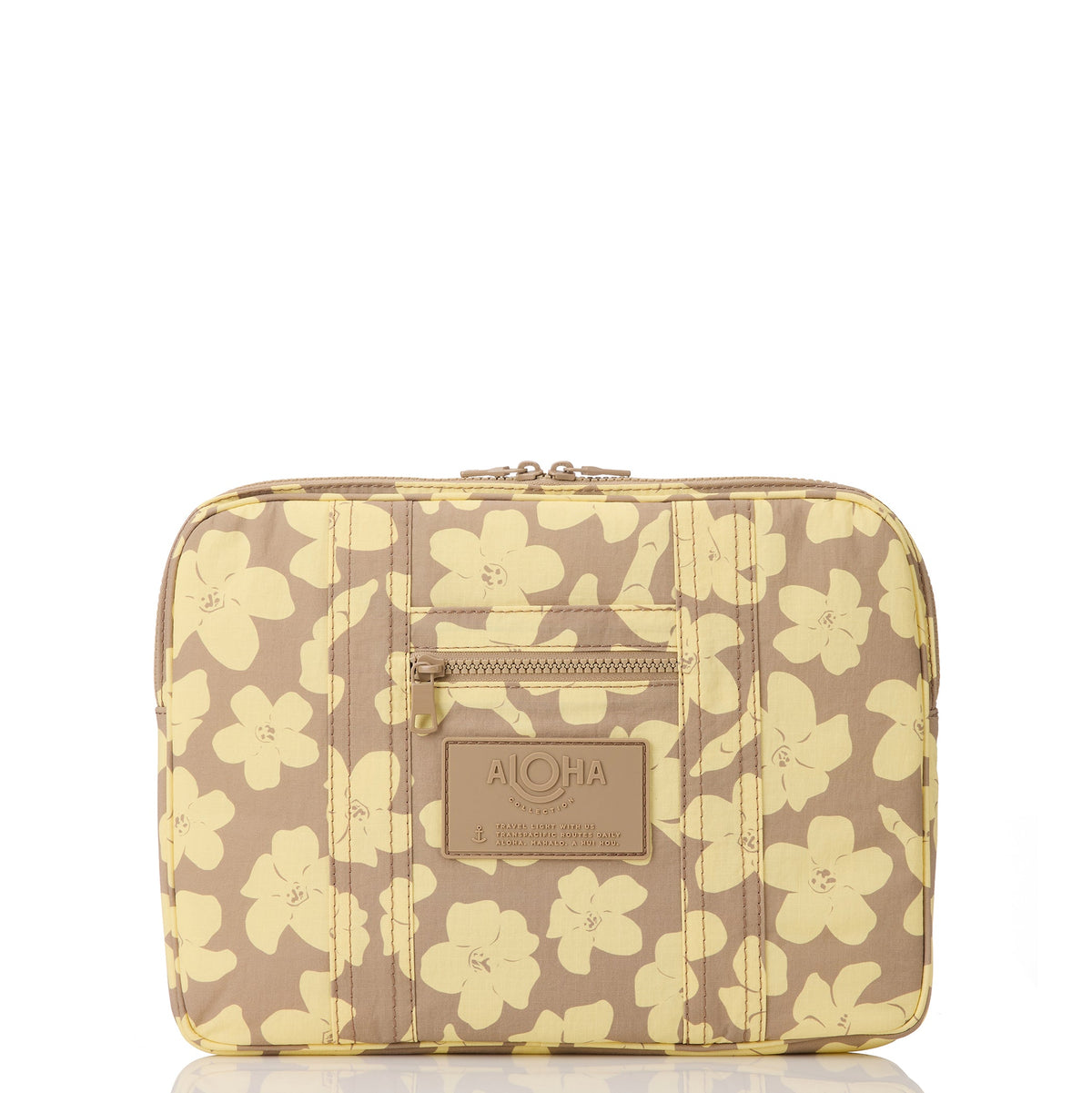 Puakenikeni Buds 13 Inch Keep It Light Laptop Case in Affogato