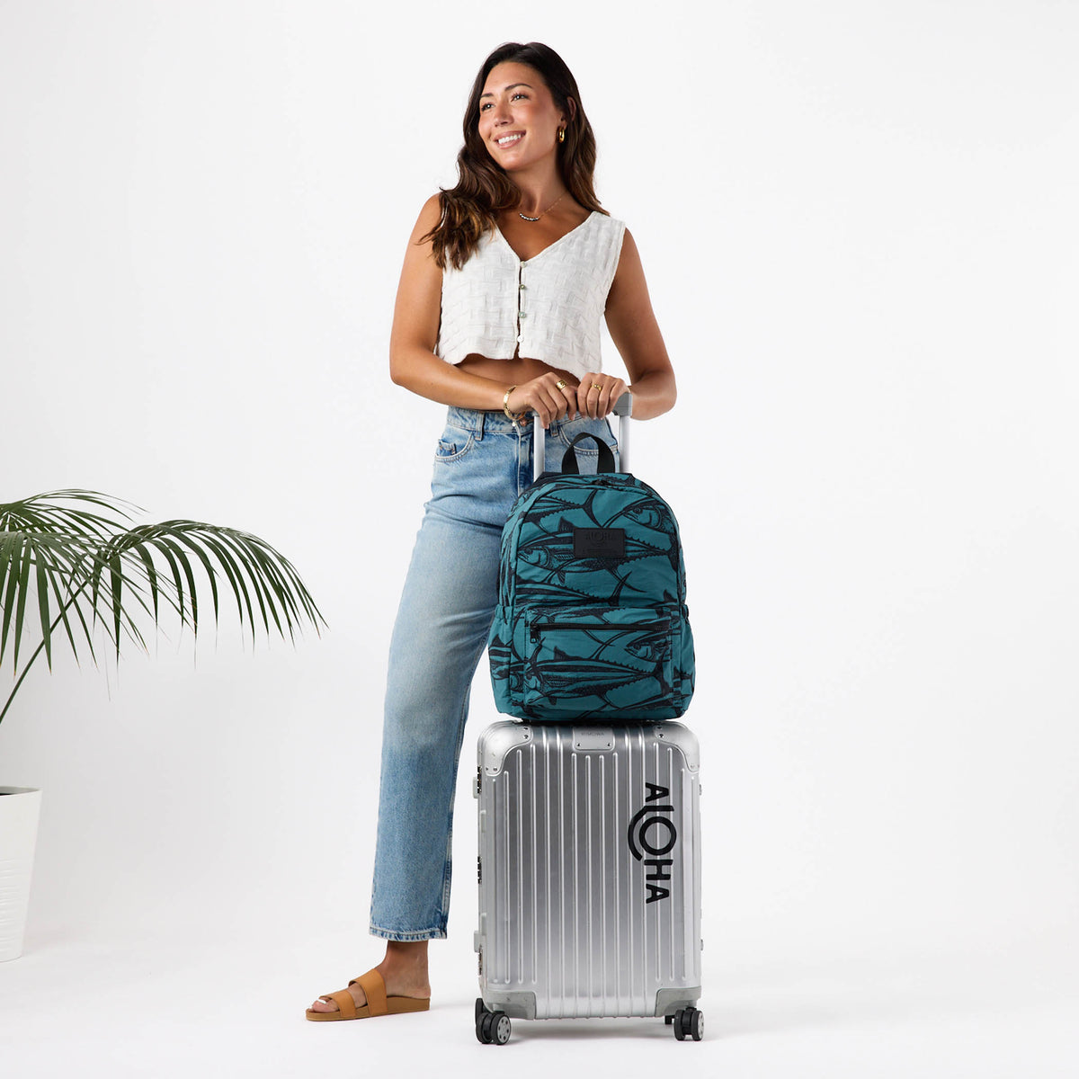 Ahi Keep It Light Backpack in Atlantic