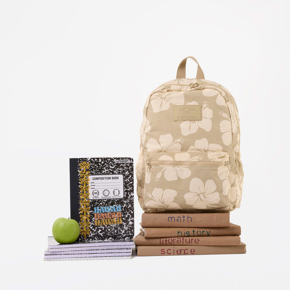 Hana Hou Keep It Light Backpack  in Creme on Dune