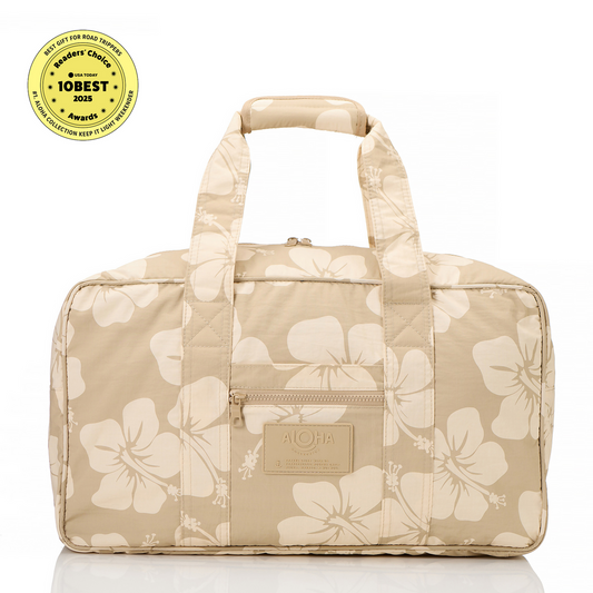 Hana Hou Keep It Light Weekender in Creme on Dune