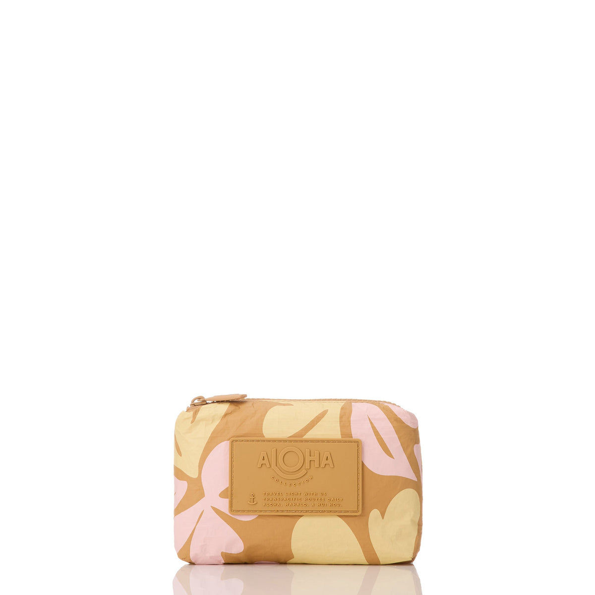 Swoosh Mini Pouch in Hey Girl on Tan