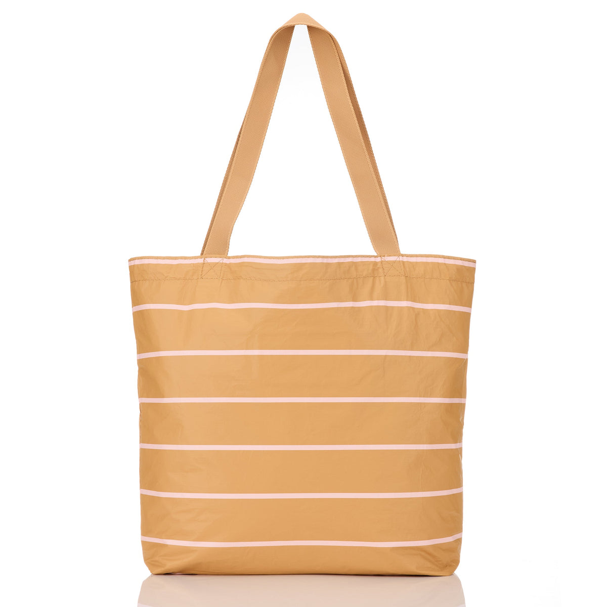 Swoosh Reversible Tote in Hey Girl on Tan