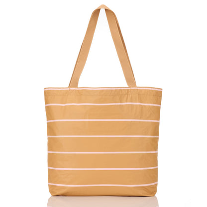 Swoosh Reversible Tote in Hey Girl on Tan