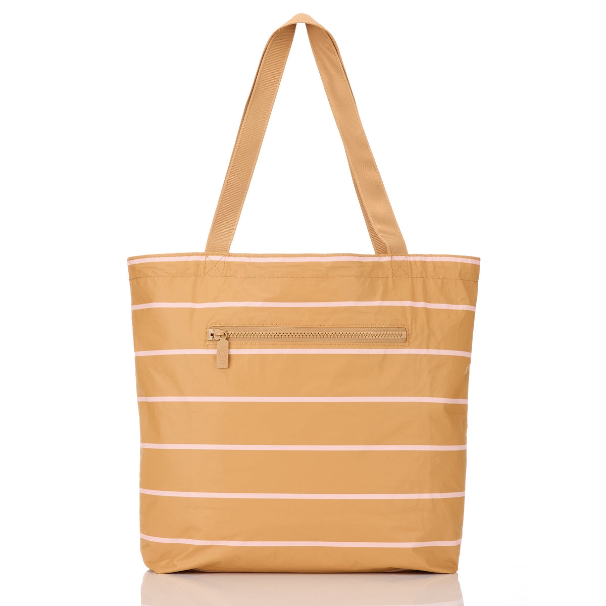 Swoosh Reversible Tote in Hey Girl on Tan