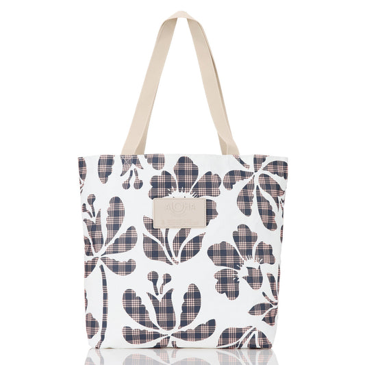 Palaka Fleur Reversible Tote in Neptune