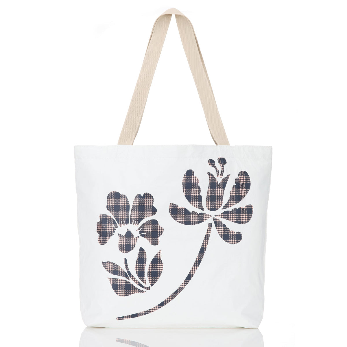 Palaka Fleur Reversible Tote in Neptune