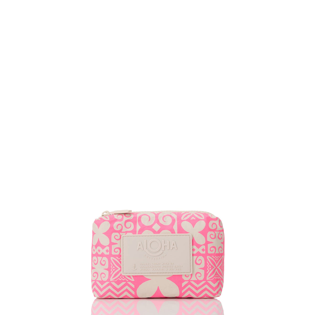 Oceania Mini Pouch in Neon Pink on Sandstone