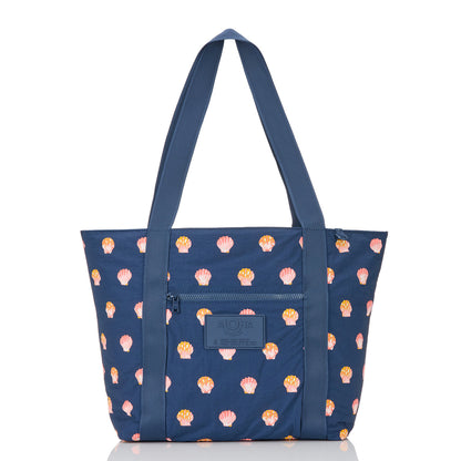 Sunny Dots Keep It Light Zipper Tote in Neptune