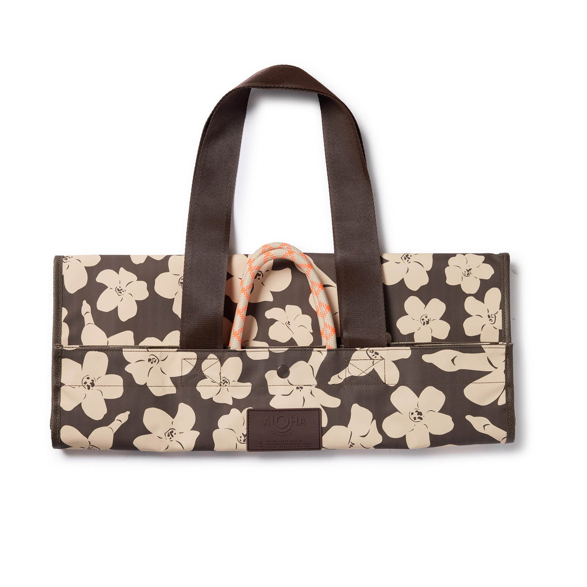 Puakenikeni Buds Carry It All Tote in Chocolate
