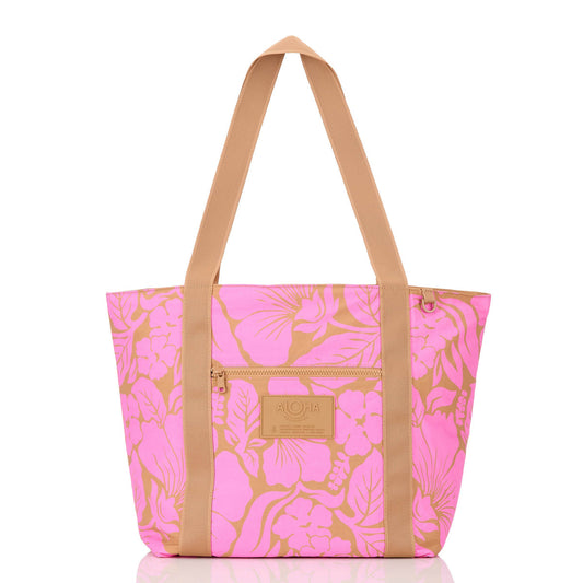 Heipua Keep It Light Zipper Tote in Neon Pink