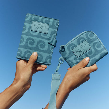 Party Wave Passport Holder in Tide