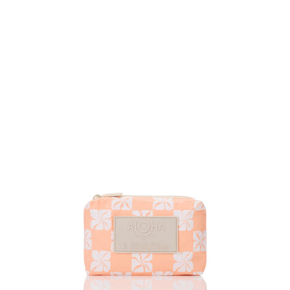 Pua Check Mini Pouch in Peachy