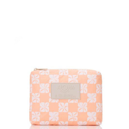 Pua Check Small Pouch in Peachy