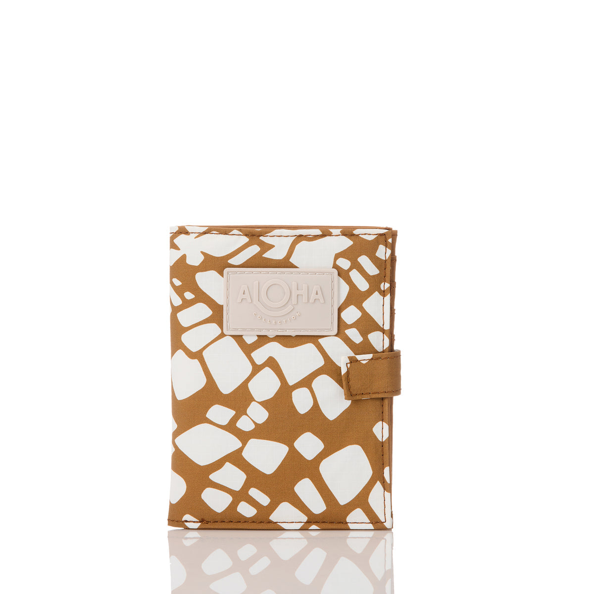 Textile Cone Passport Holder in Brown Sugar