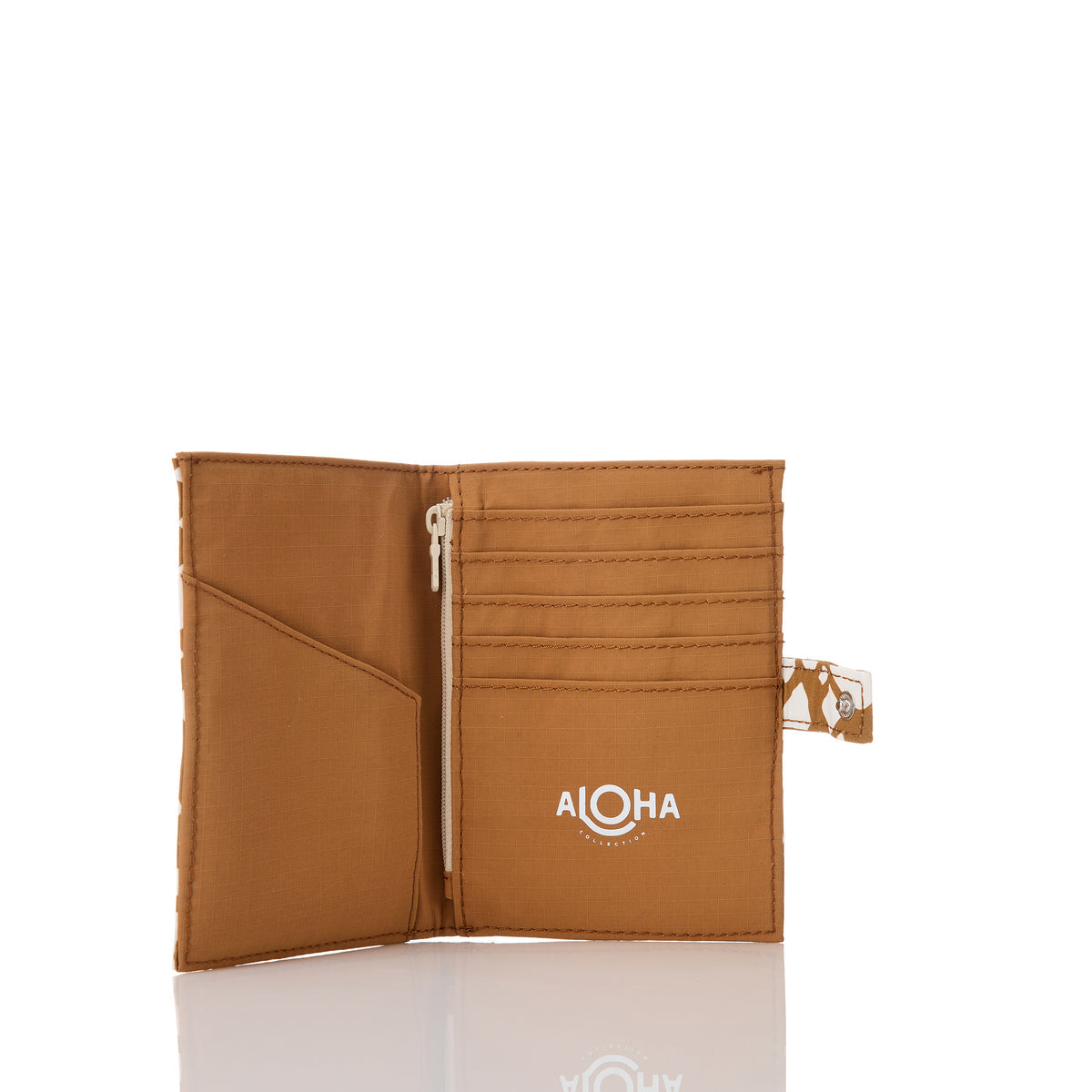 Textile Cone Passport Holder in Brown Sugar