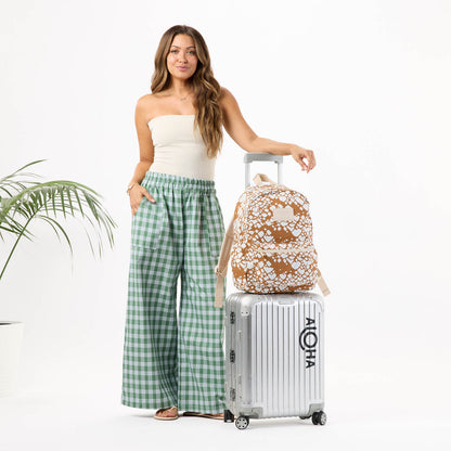 Textile Cone Keep It Light Backpack in Brown Sugar