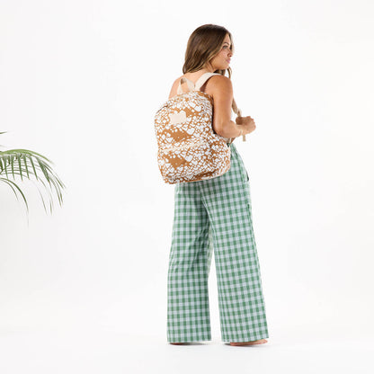 Textile Cone Keep It Light Backpack in Brown Sugar