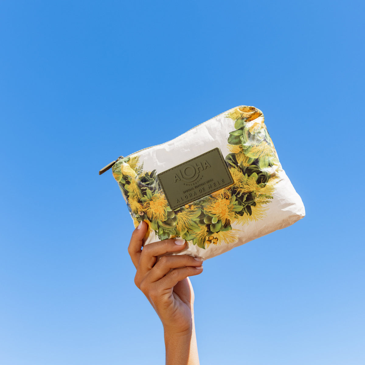 Lei Lehua Mamo Small Pouch in Lehua Mamo by Aloha De Mele