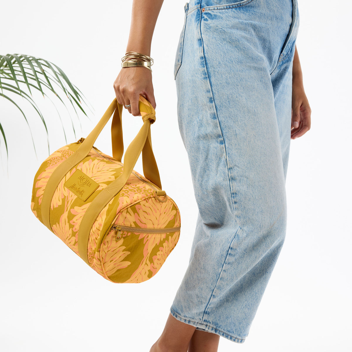 Uluwehi Keep It Light Stubby Duffle in Honey on Hot Mustard