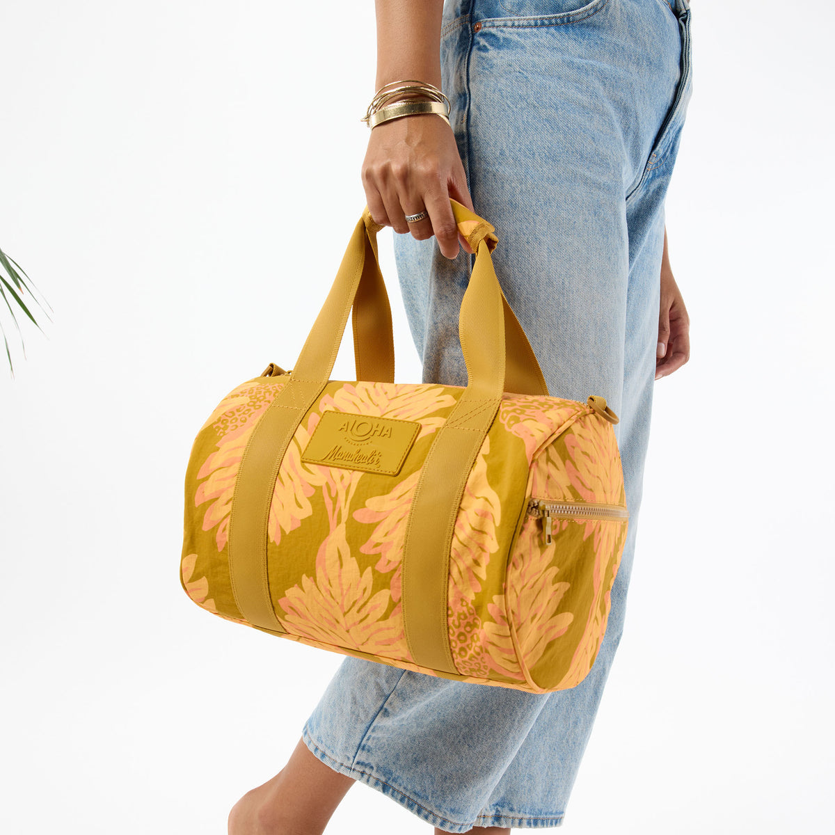 Uluwehi Keep It Light Stubby Duffle in Honey on Hot Mustard