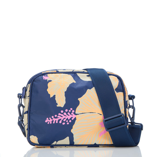 Shop Le Tour Pape'ete Crossbody Bag by Samudra in Navy Blue