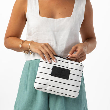 Small Pinstripe Pouch