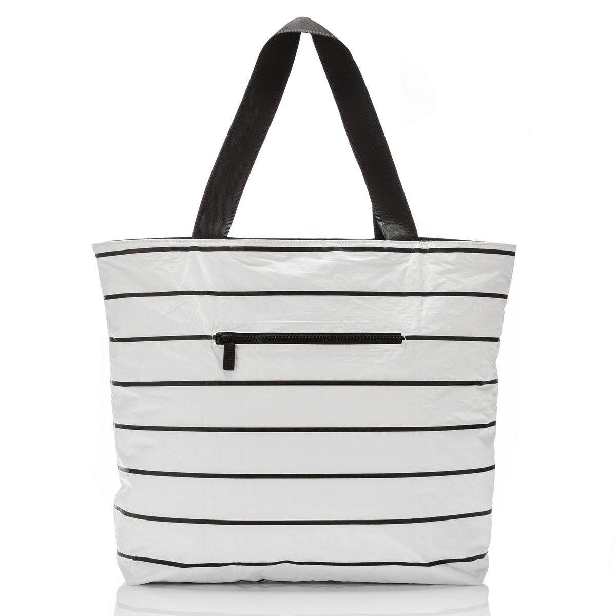 Pinstripe Day Tripper in Black on White