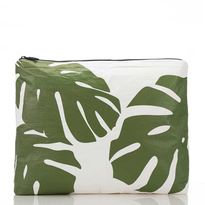 MAX Monstera Pouch in Seaweed