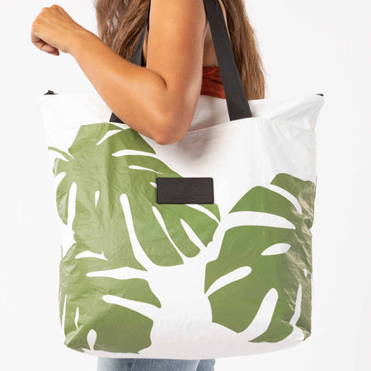 Shop Monstera Day Tripper Tote in Seaweed