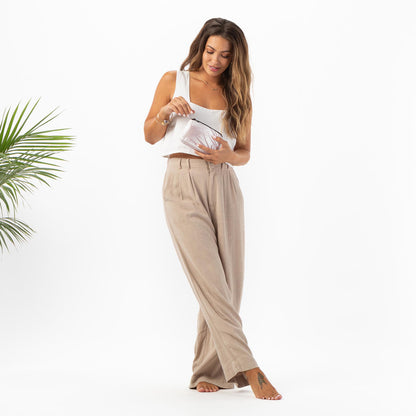 Mini Day Palms Pouch in Rose Gold