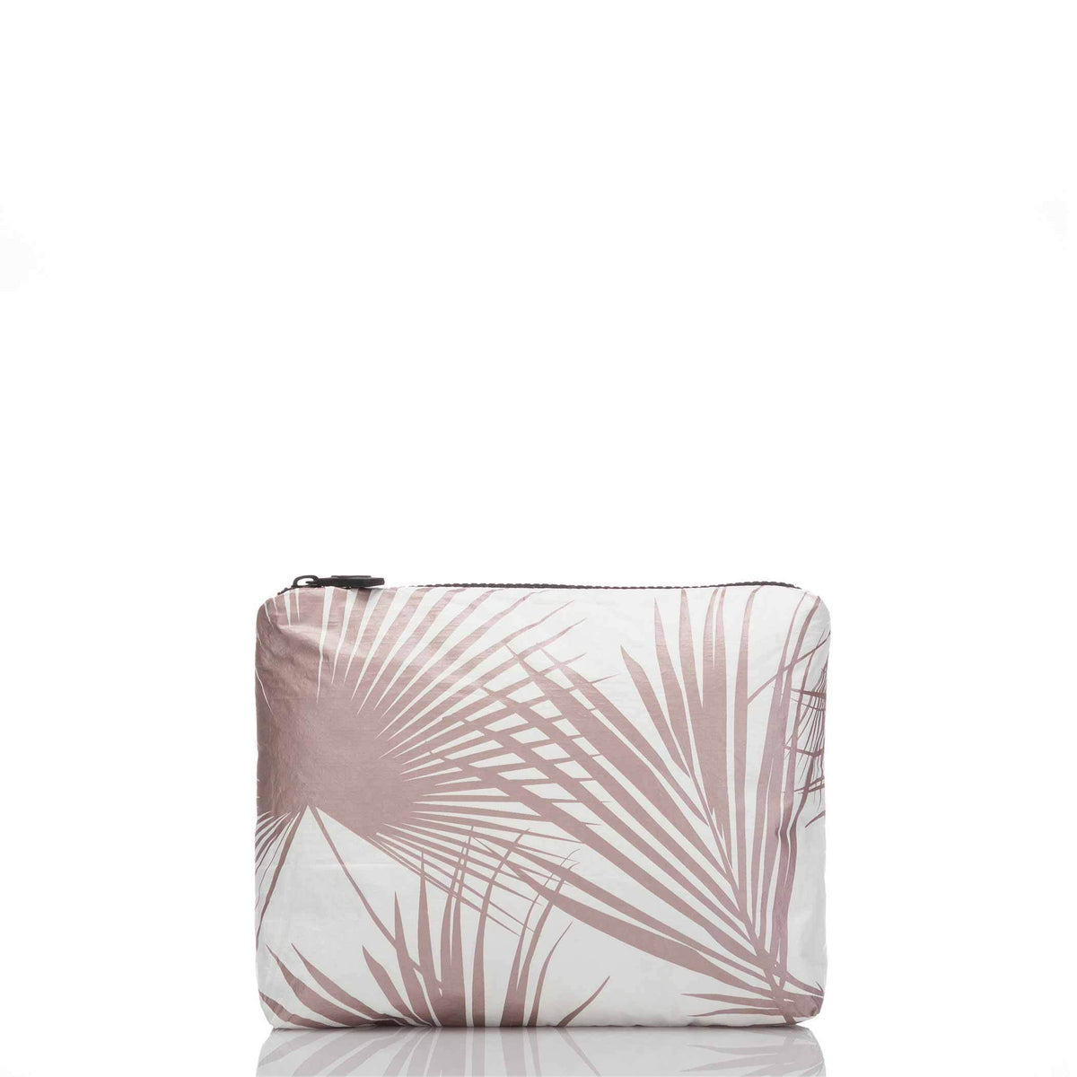 Small Day Palms Pouch in Rose Gold