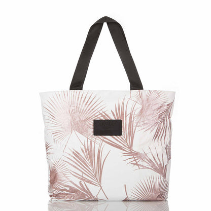 Shop ALOHA Collection Day Tripper Tote Bag | Rose Gold Day Palms