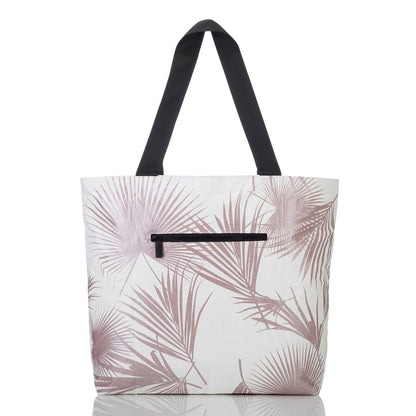 Shop ALOHA Collection Day Tripper Tote Bag | Rose Gold Day Palms