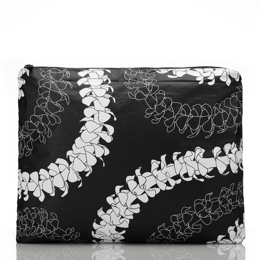 Puakenikeni MAX Pouch in White on Black
