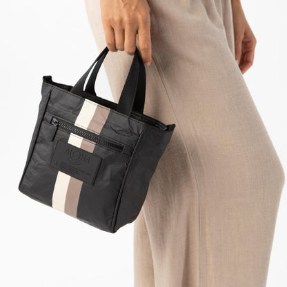 Buy Le Voyageur Caffe on Black Crossbody Bag with Zipper