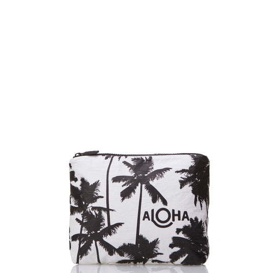 Small Coco Palms Pouch in Black
