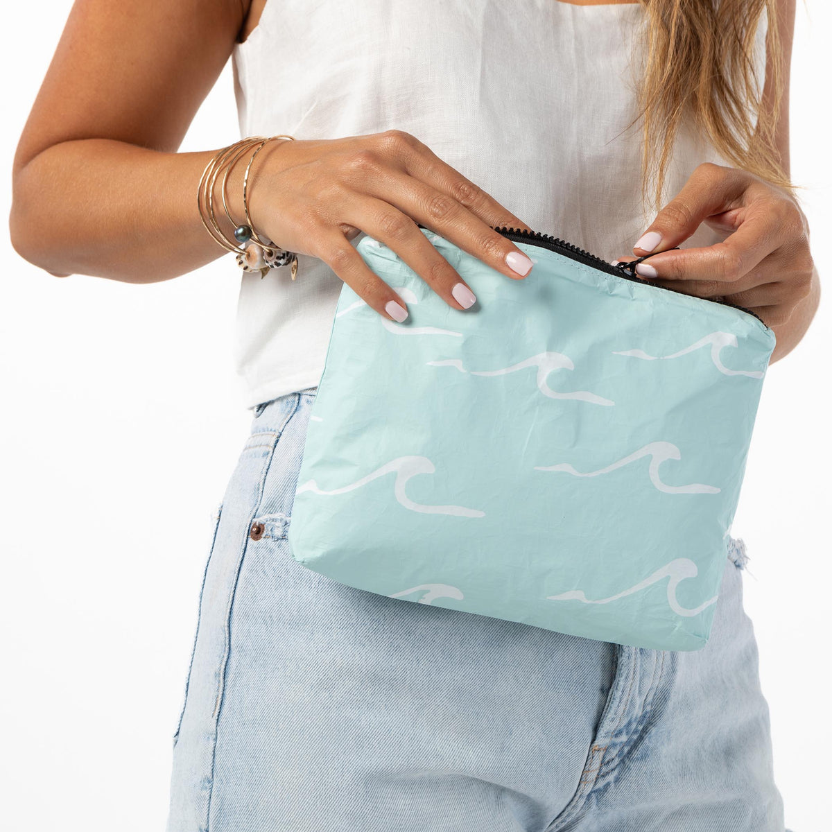 Small Seaside Pouch in LeMU Blue
