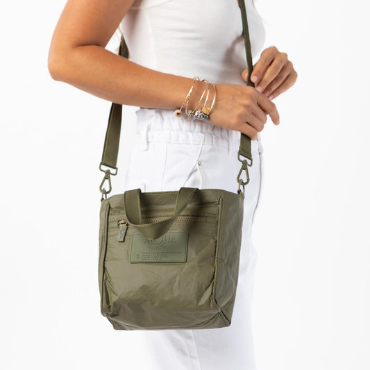 Buy Monochrome Olive Green Crossbody Bag | Lightweight, Splash-Proof®