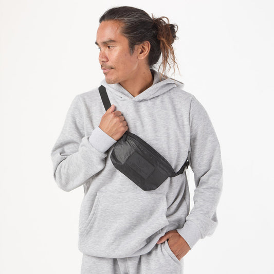 Buy Monochrome Black Mini Hip Pack | Crossbody Bag