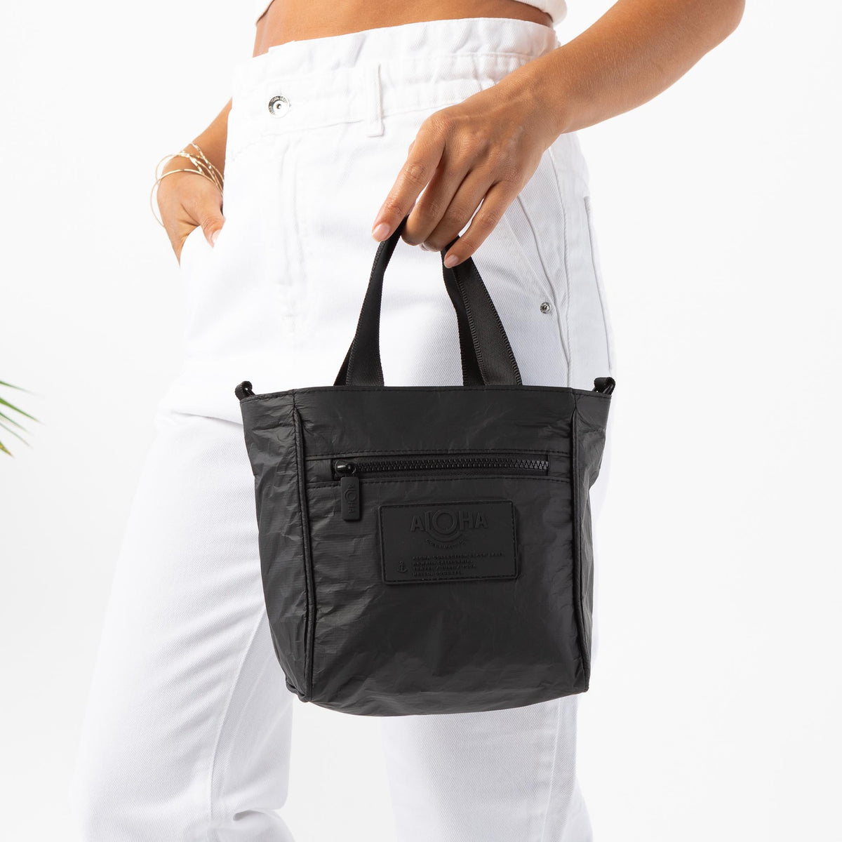 Shop ALOHA Collection Black Crossbody Monochrome Bag