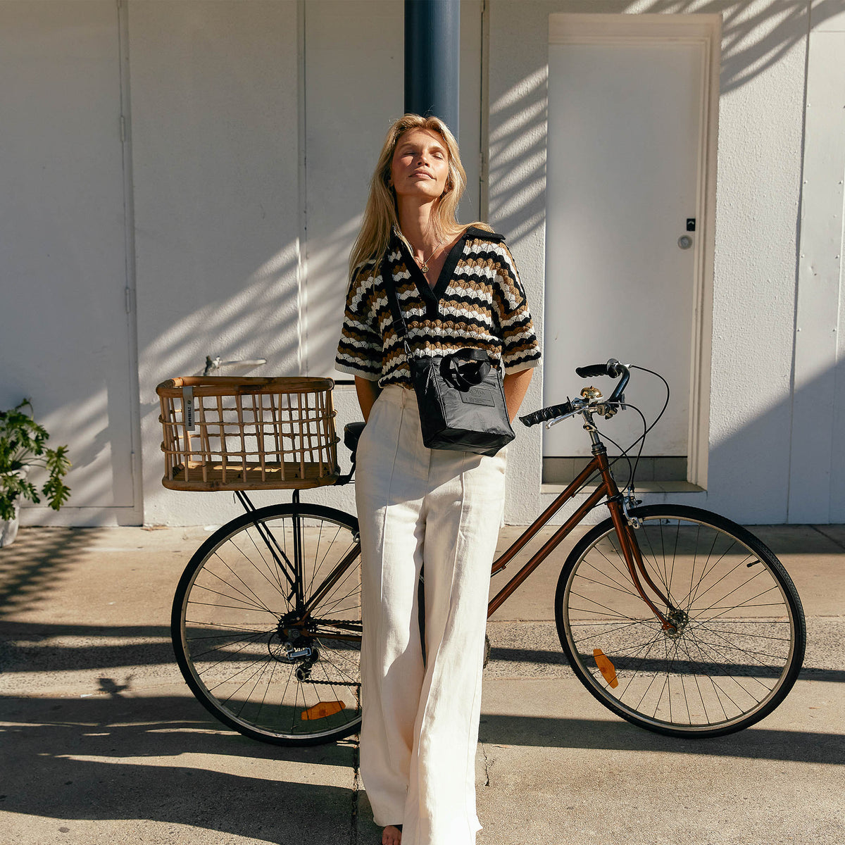 Shop ALOHA Collection Black Crossbody Monochrome Bag